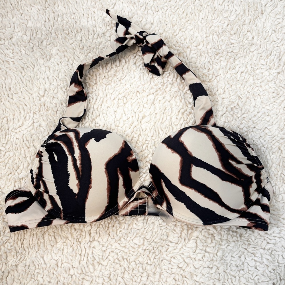 Victoria's Secret Bombshell bikini top in tiger stripe/ animal print